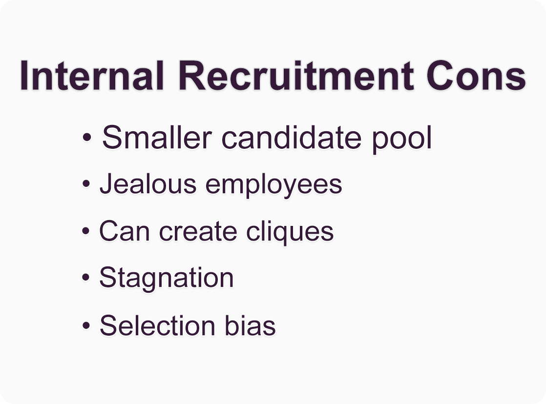 Internal Recruiting Cons | JobFairX